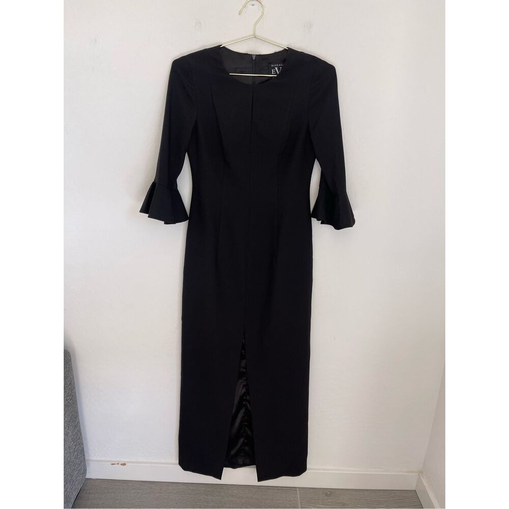 BLACK HALO EVE Bodycon Black Cocktail Dress Size 4